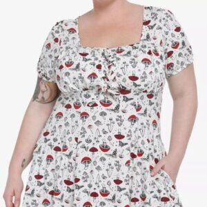 RELISTED Thorn & Fable Mushrooms Babydoll Dress Plus Size NWT 4X